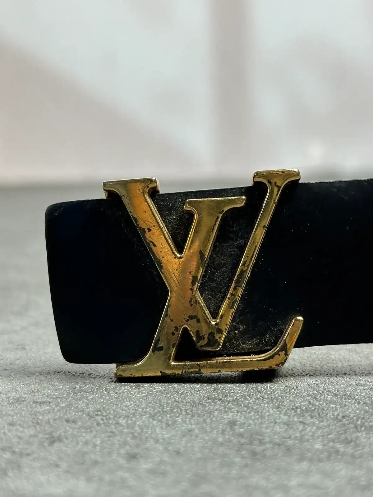 루이비통 벨트 골드 도금 before 5