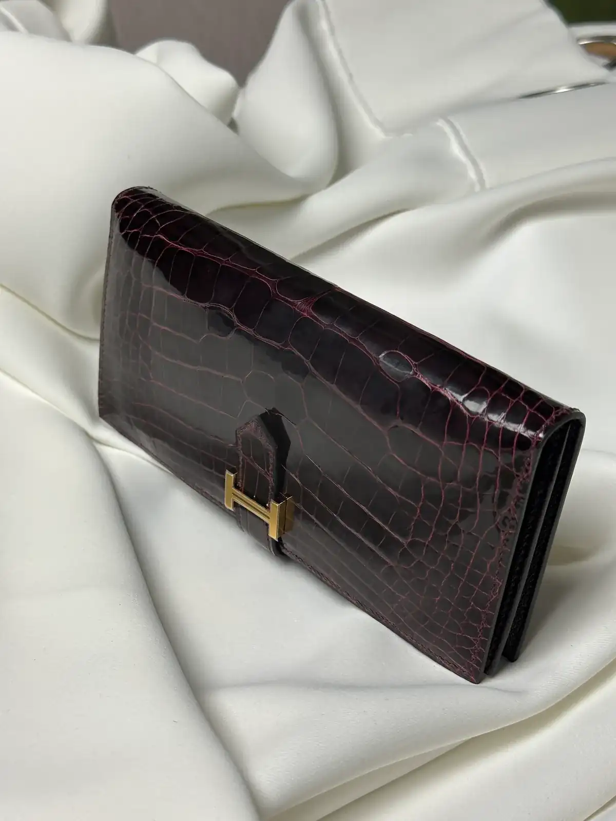 버건디 악어 베안 [골드] after 12