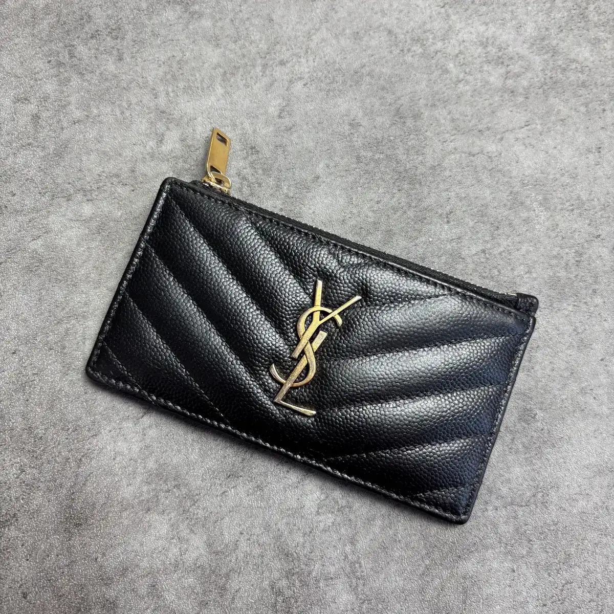 생로랑 카드지갑 블랙염색 after 8