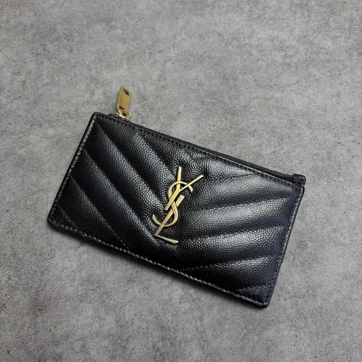 생로랑 카드지갑 블랙염색 after 9