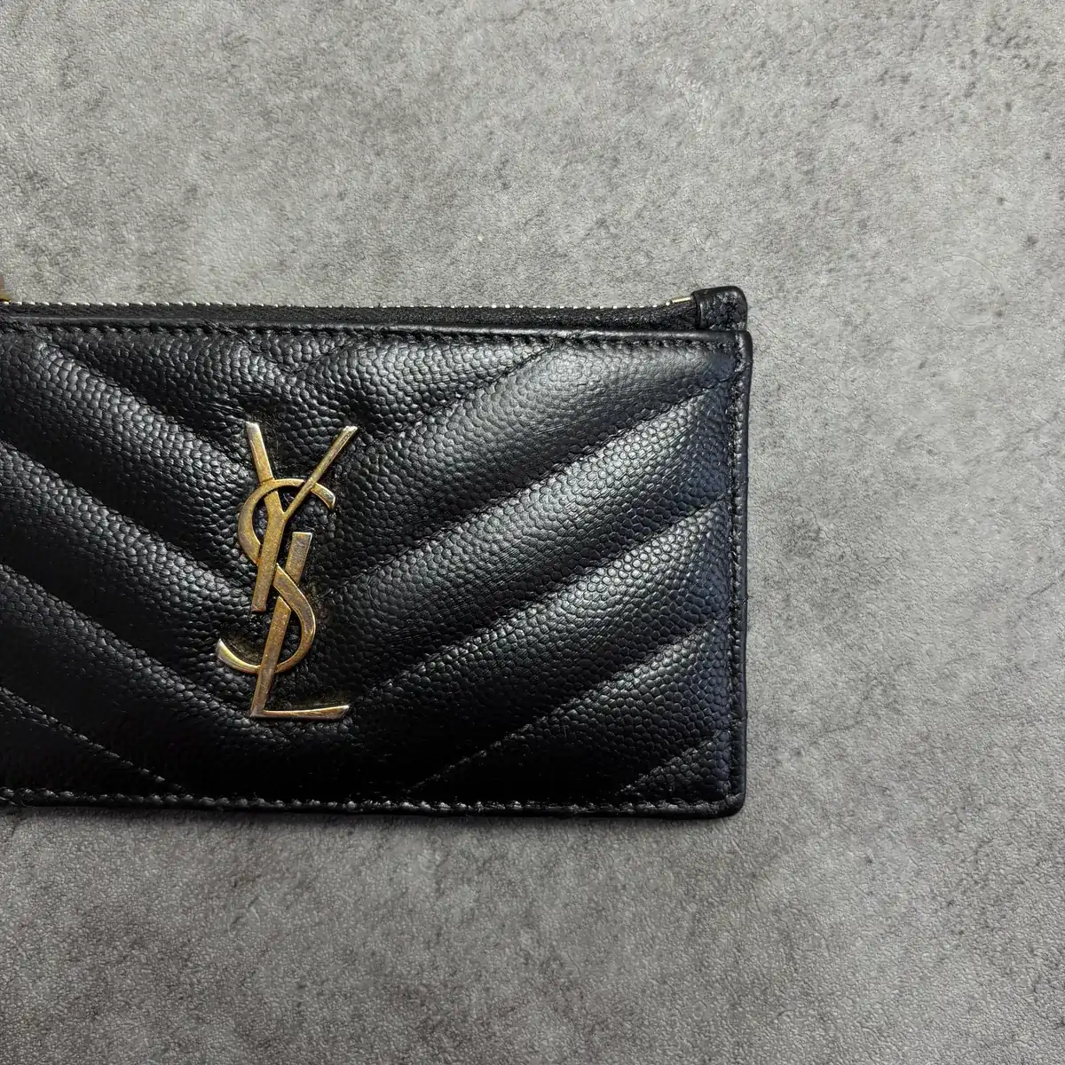 생로랑 카드지갑 블랙염색 after 10