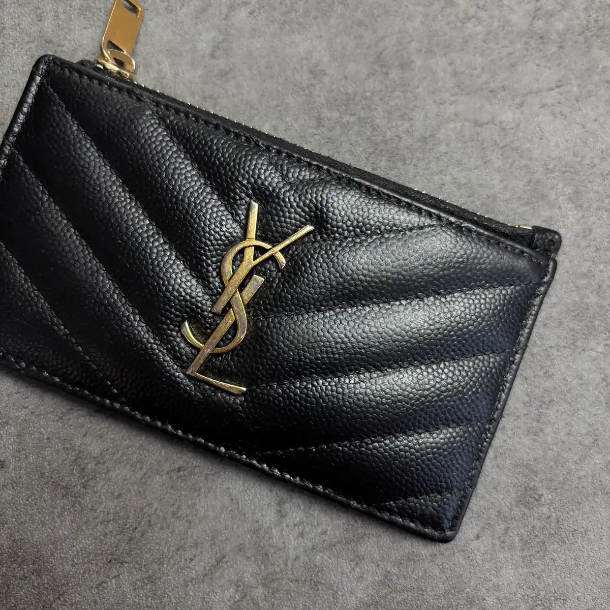 생로랑 카드지갑 블랙염색 after 13