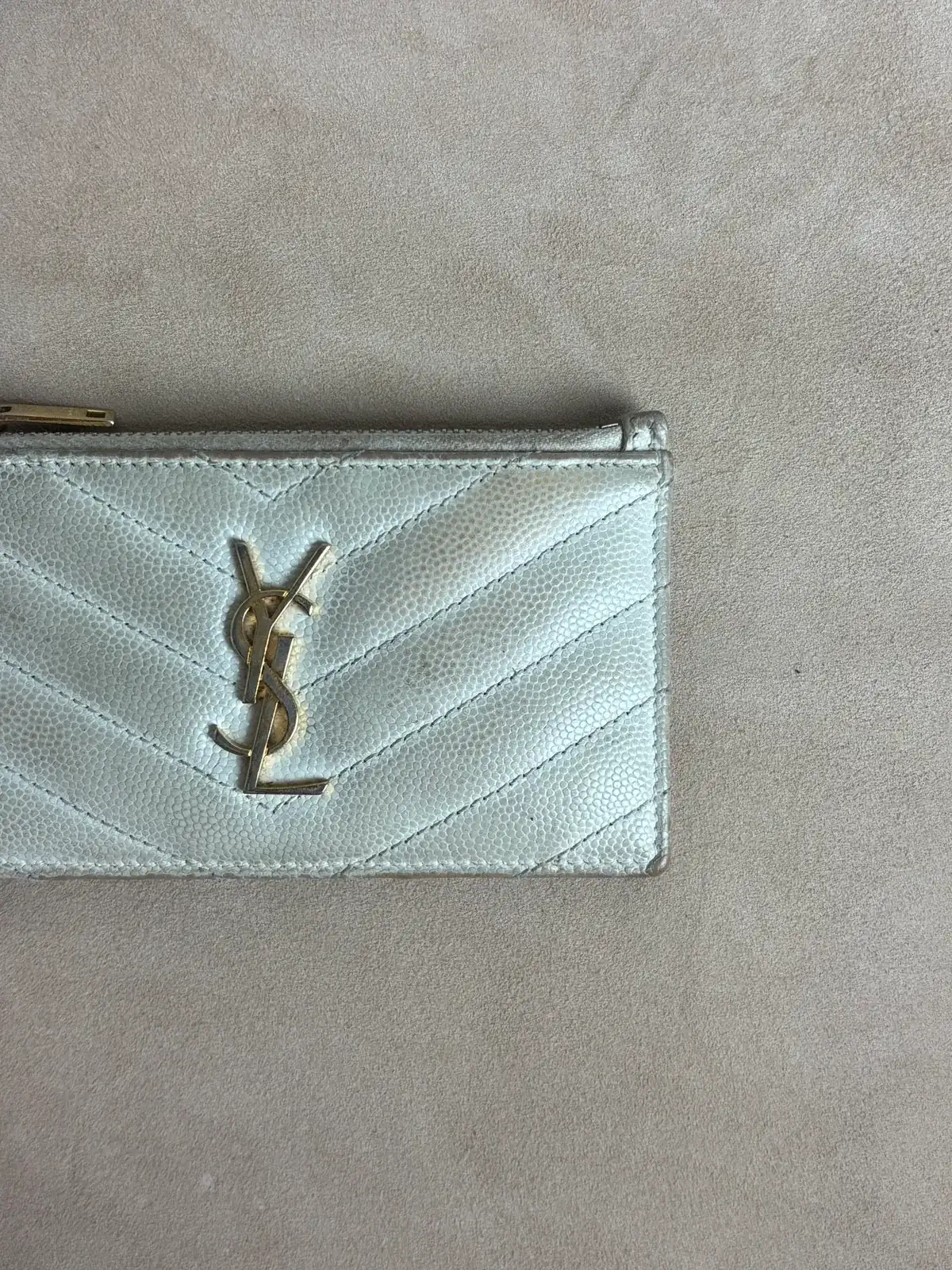 생로랑 카드지갑 블랙염색 before 5