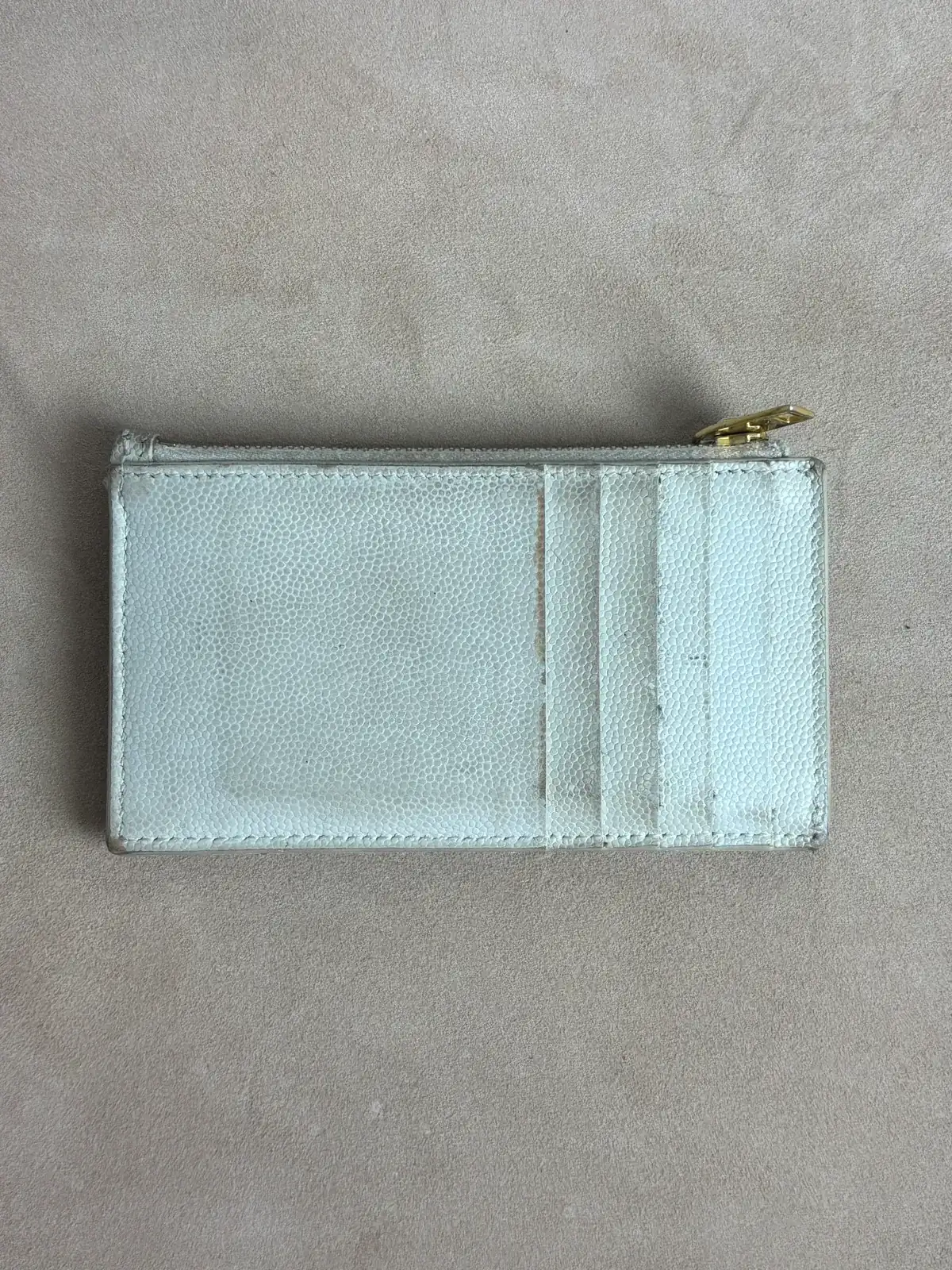 생로랑 카드지갑 블랙염색 before 6