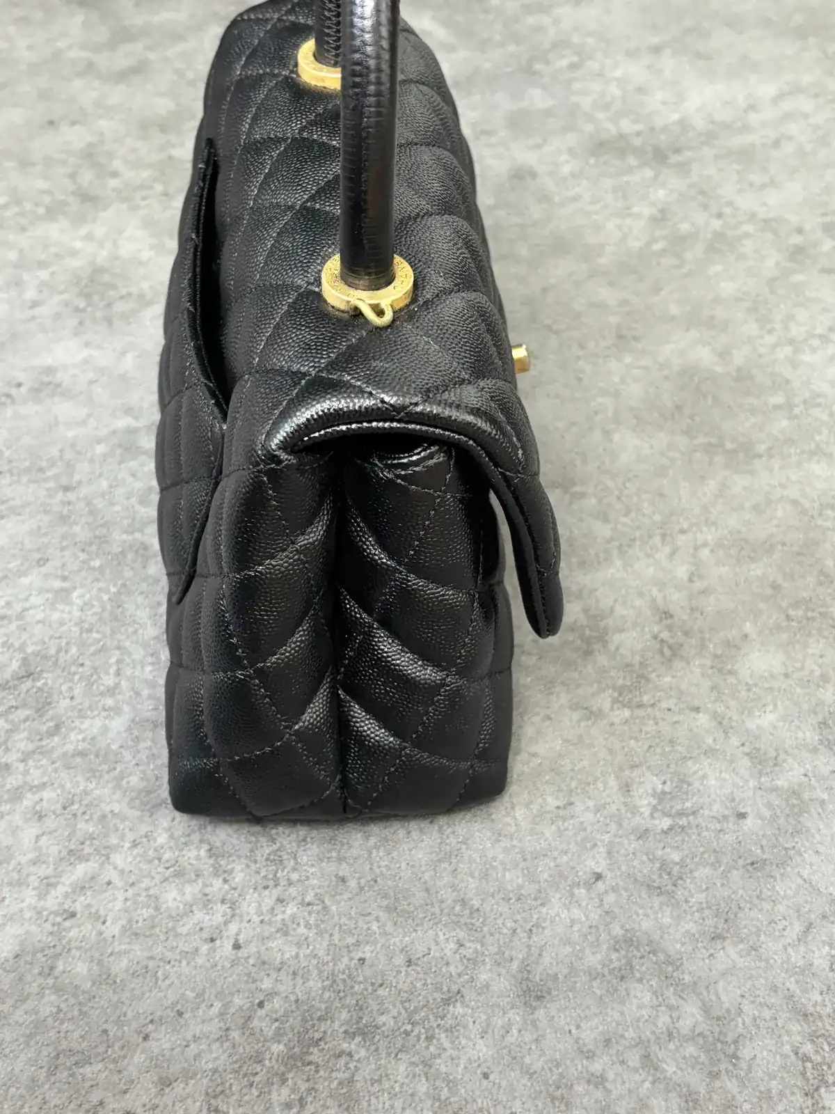 샤넬 캐비어 토트백 블랙염색 after 11