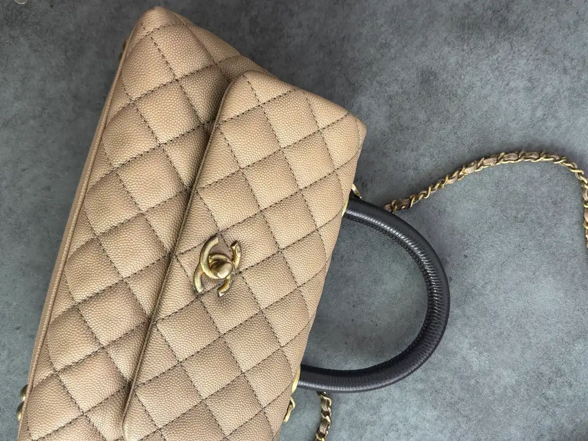 샤넬 캐비어 토트백 블랙염색 before 6