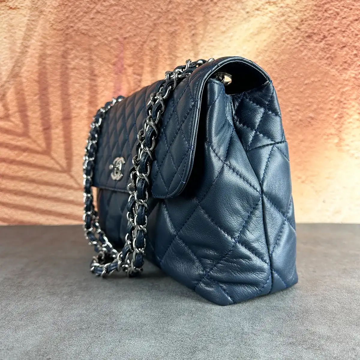 샤넬 클래식라지 가죽교체 [네이비] after 22