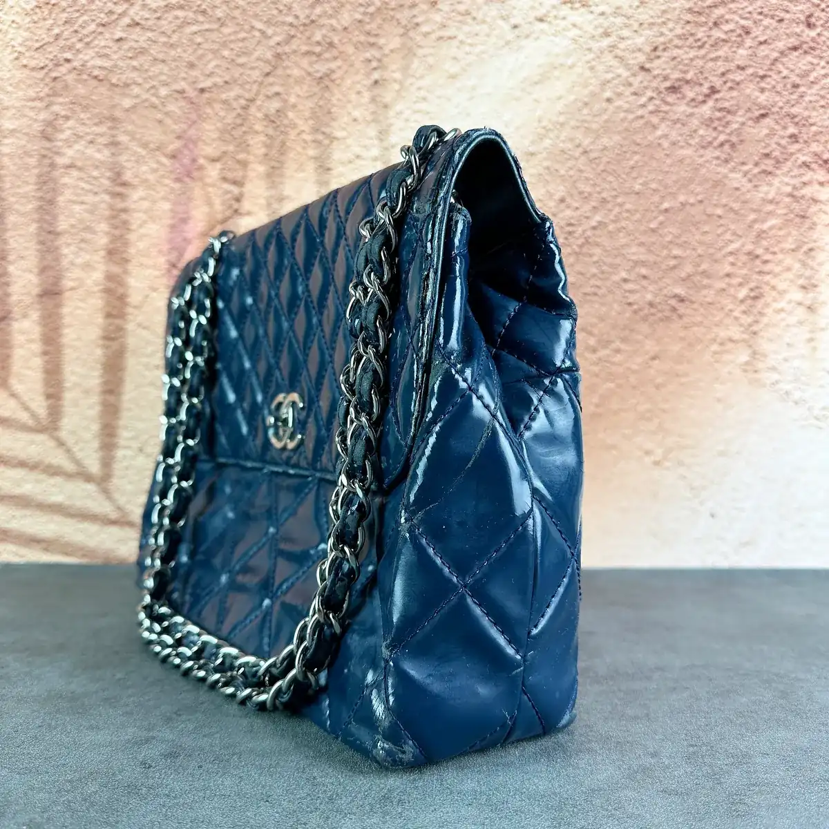 샤넬 클래식라지 가죽교체 [네이비] before 11