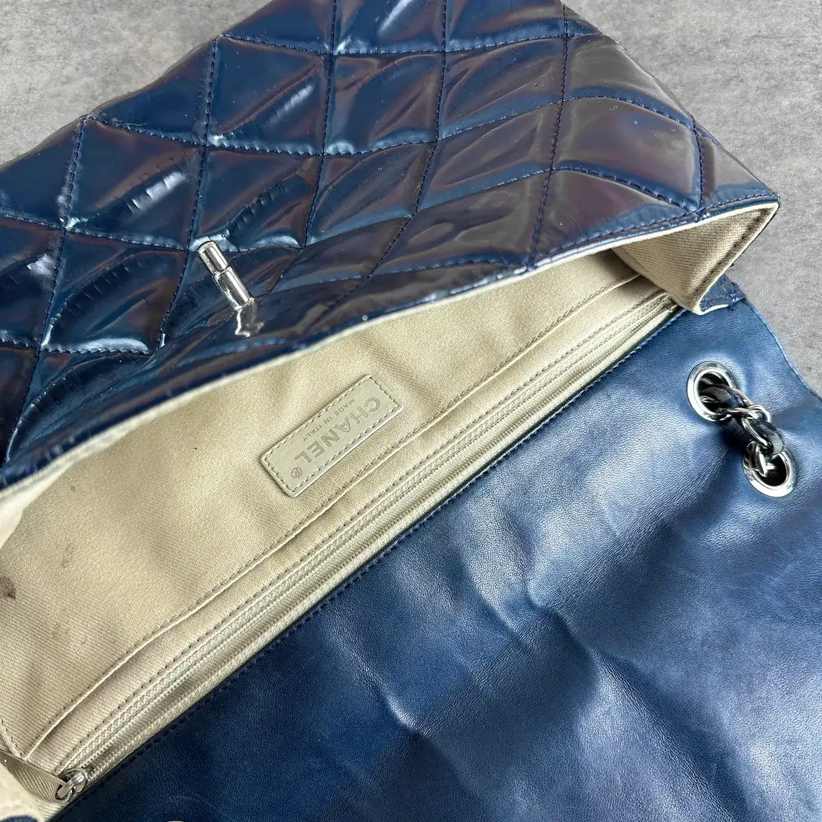 샤넬 클래식라지 가죽교체 [네이비] before 5