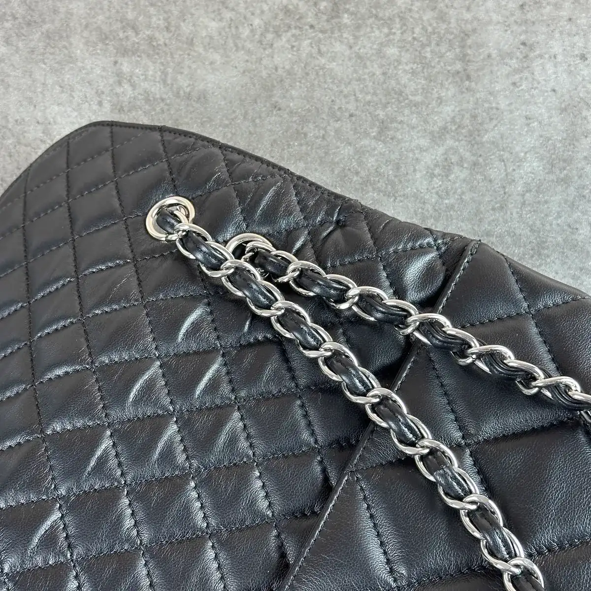 샤넬 클래식라지 가죽교체 [블랙] after 8