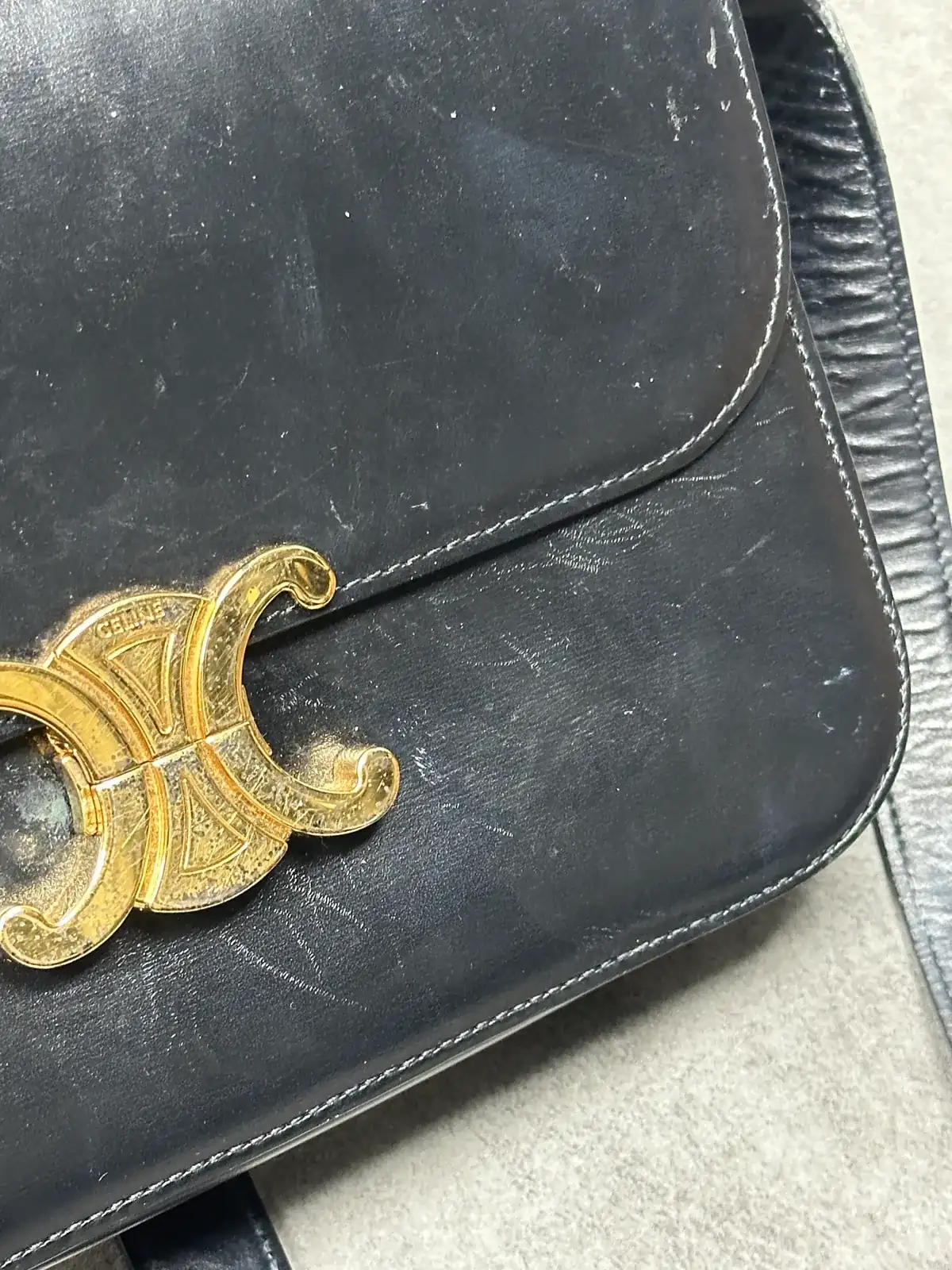 셀린느 트리오페 블랙복원 및 도금 before 7