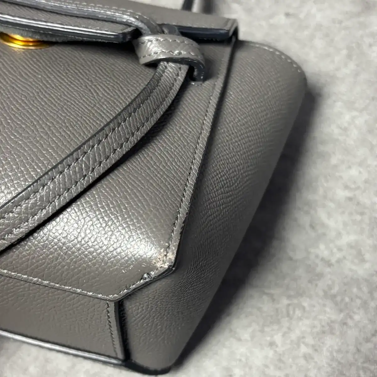 셀린느 회색 모서리, 뒷면 부분염색 before 6