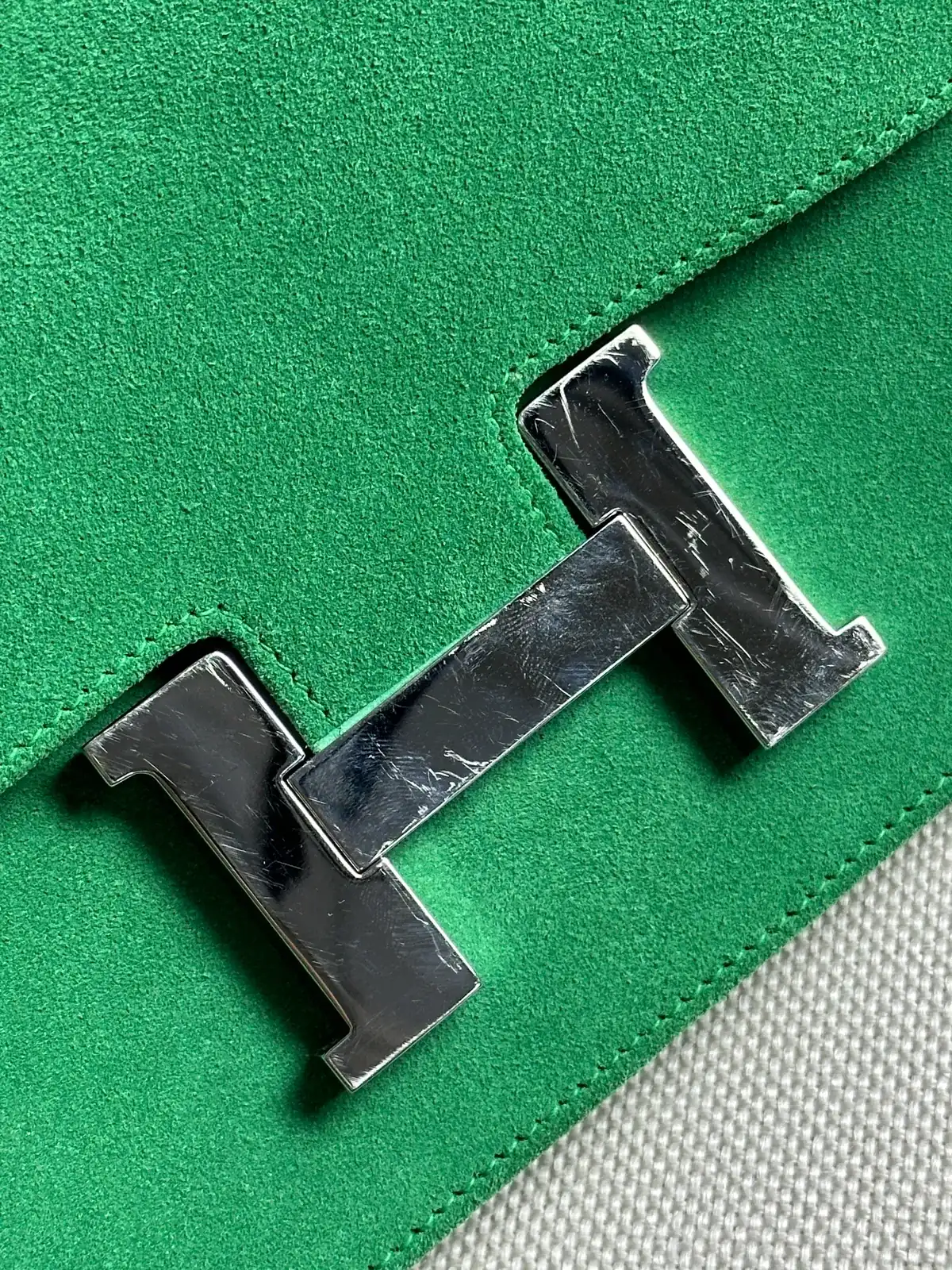 에르메스 H잠금장치 도금 [스웨이드염색] before 4