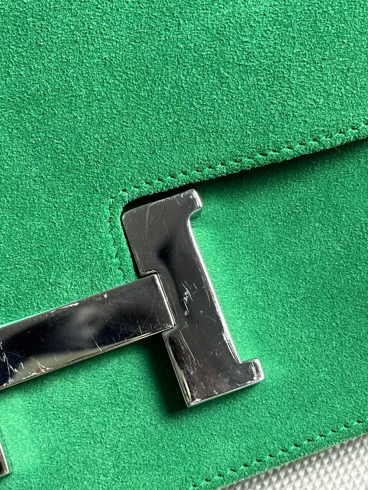 에르메스 H잠금장치 도금 [스웨이드염색] before 5