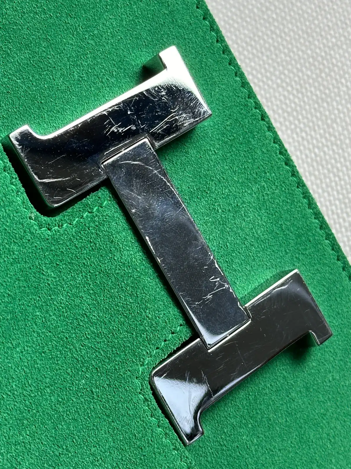 에르메스 H잠금장치 도금 [스웨이드염색] before 6