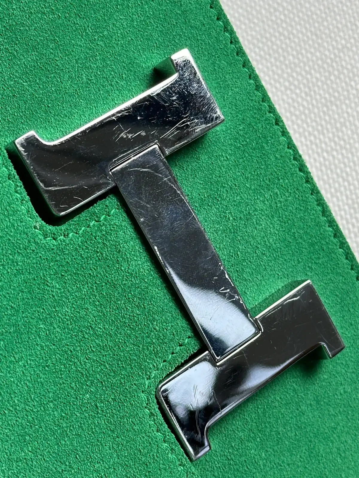 에르메스 H잠금장치 도금 [스웨이드염색] before 7