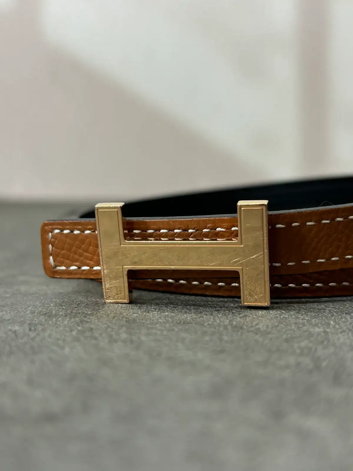 에르메스 벨트 로즈골드 도금 before 6