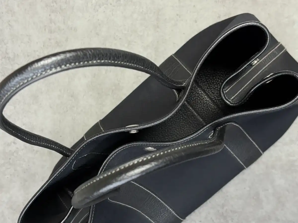 에르메스 블랙 가든파티 부분염색, 핸들유약 after 18