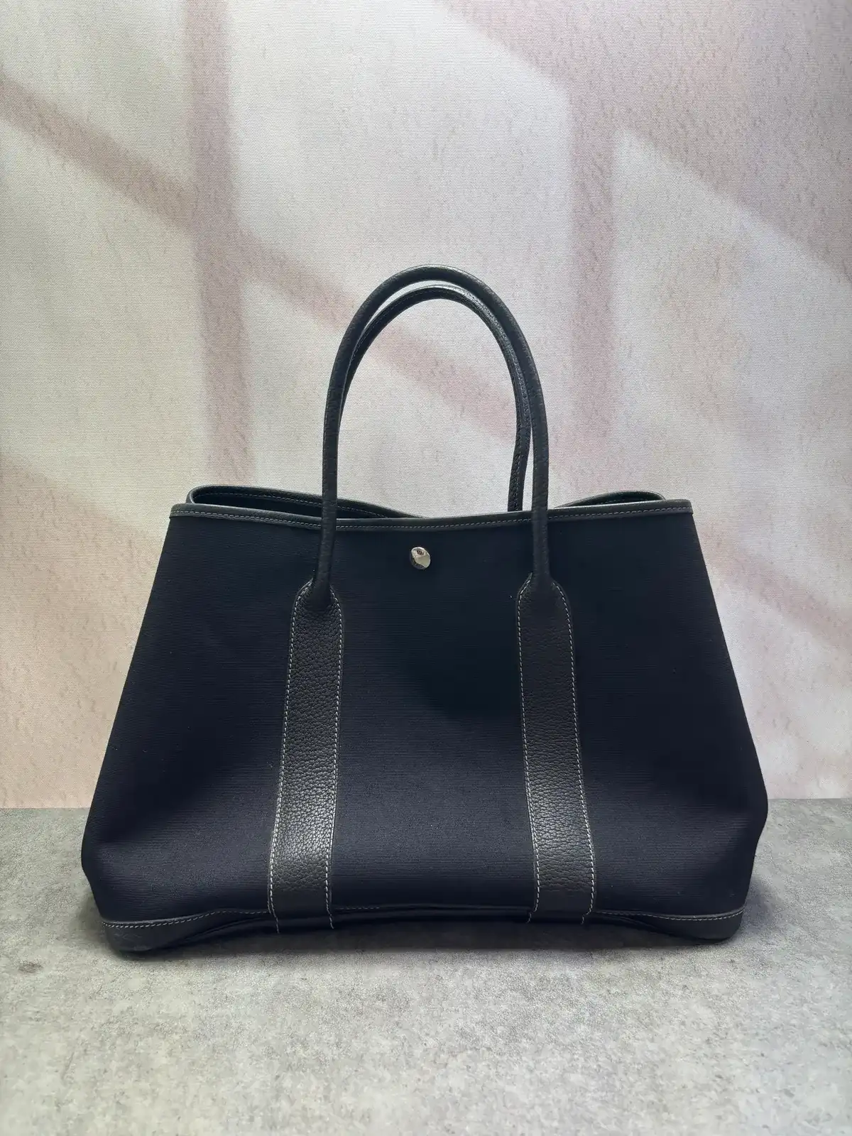 에르메스 블랙 가든파티 부분염색, 핸들유약 before 11