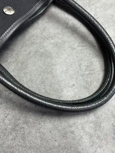 에르메스 블랙 가든파티 부분염색, 핸들유약