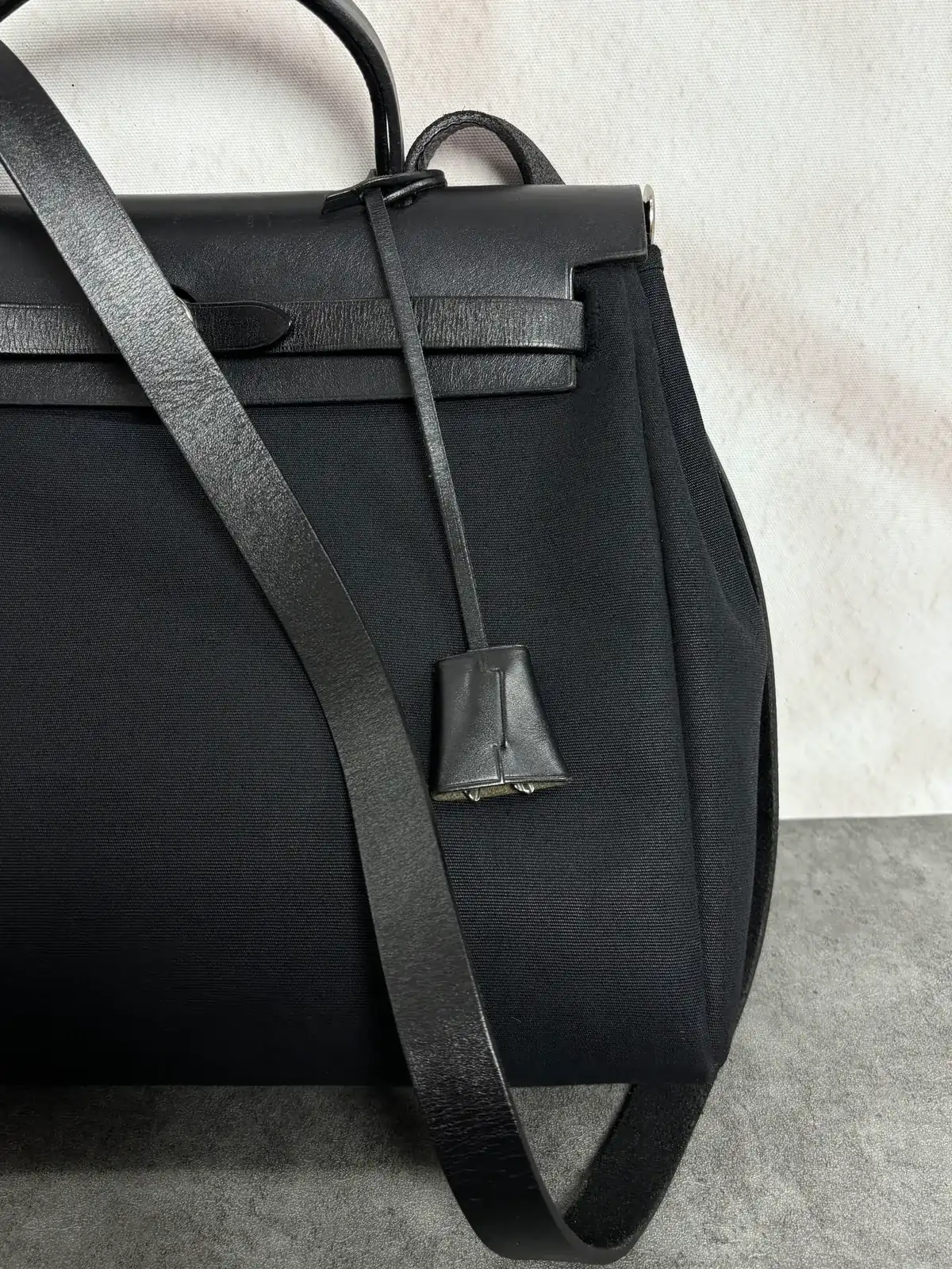 에르메스 에르백 블랙 패브릭, 스트랩염색 after 9