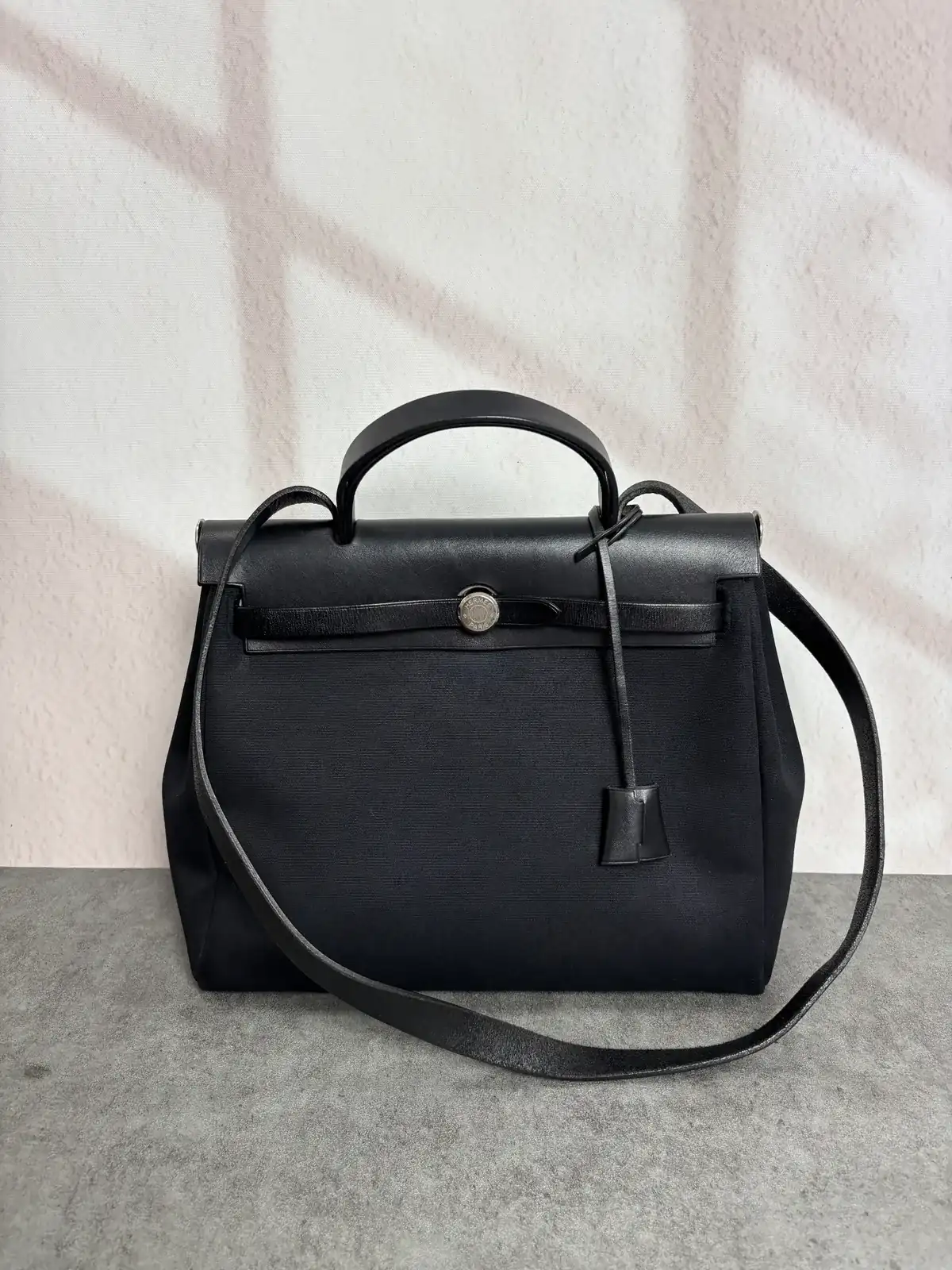 에르메스 에르백 블랙 패브릭, 스트랩염색 after 11