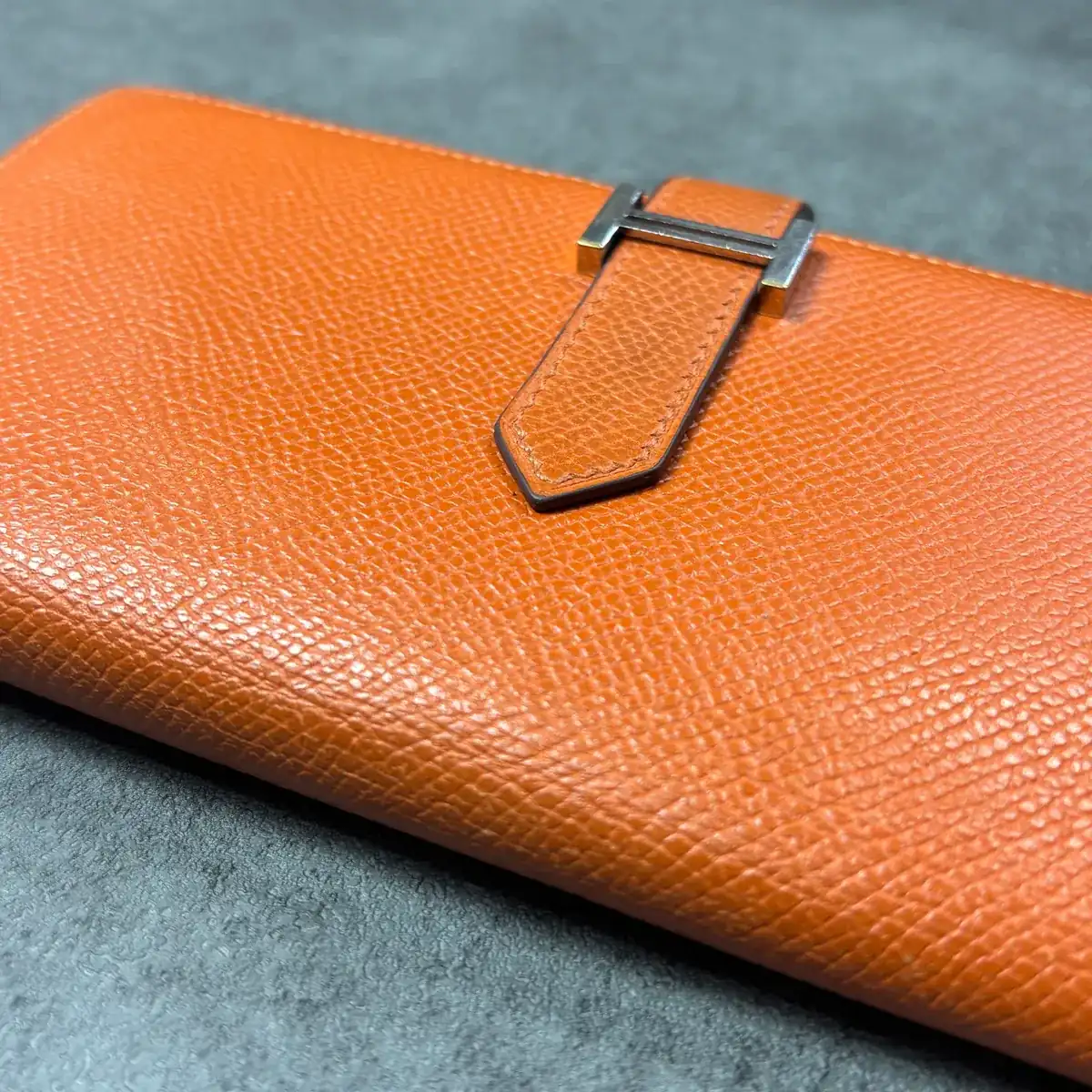 에르메스 오렌지색 베안지갑 [기리메만] after 14