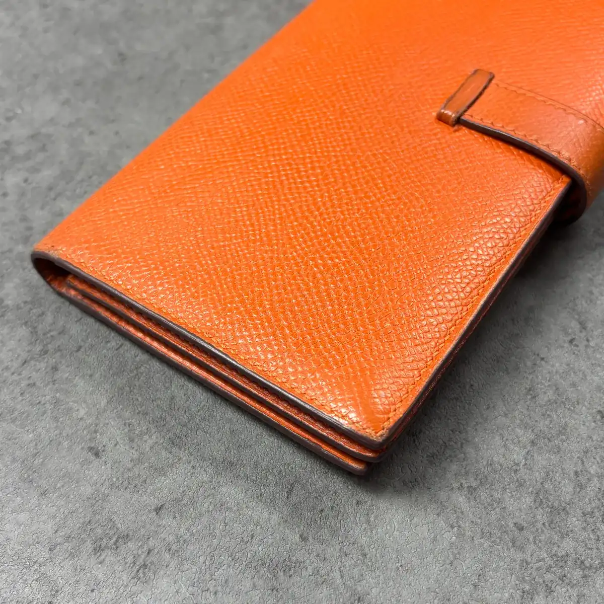 에르메스 오렌지색 베안지갑 [기리메만] after 15