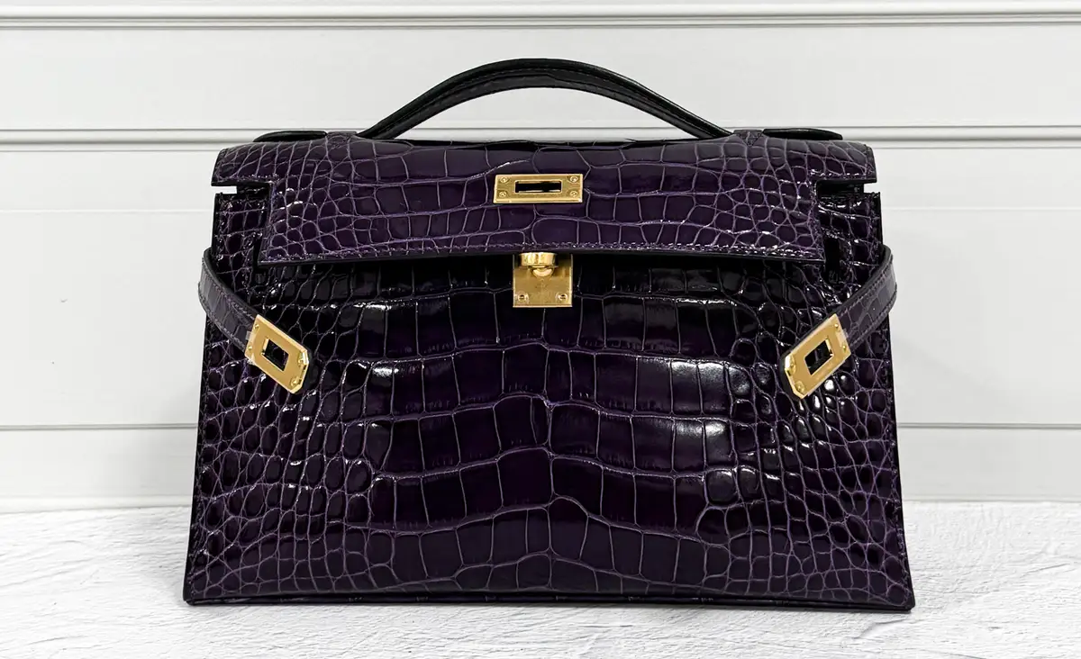 에르메스 켈리 악어 광택작업 - After