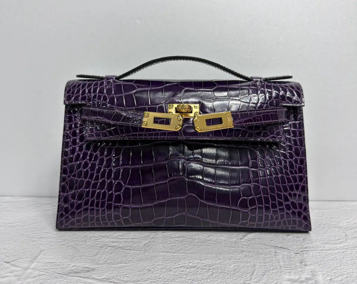 에르메스 켈리 악어 광택작업 - Before