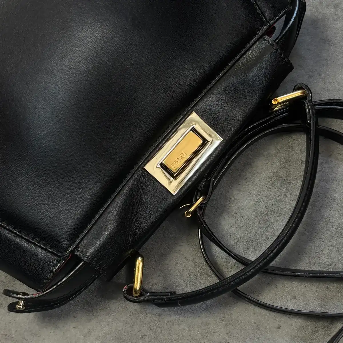 펜디 블랙 피카부 염색, 핸들제작 before 12