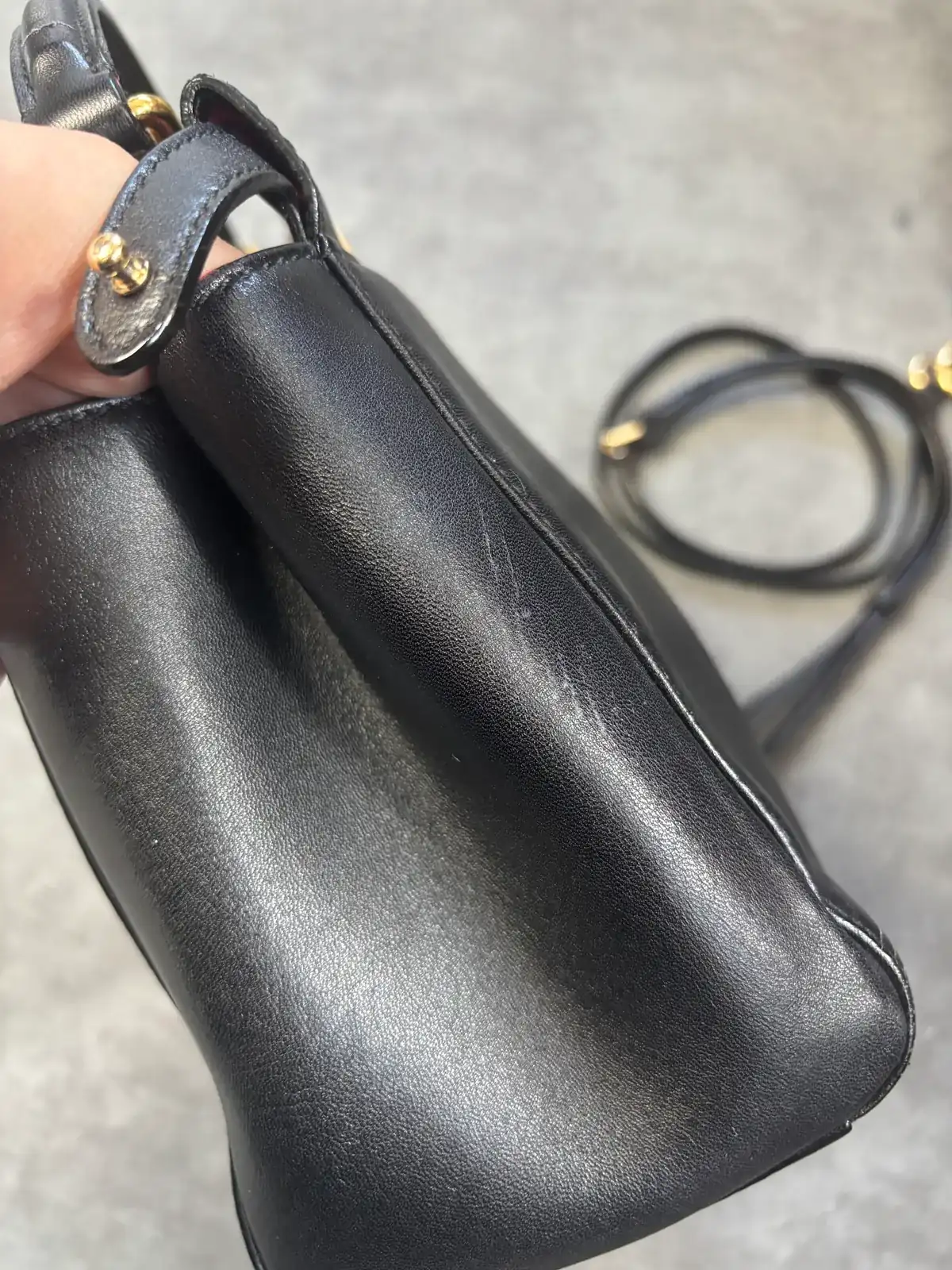 펜디 블랙 피카부 염색, 핸들제작 before 8