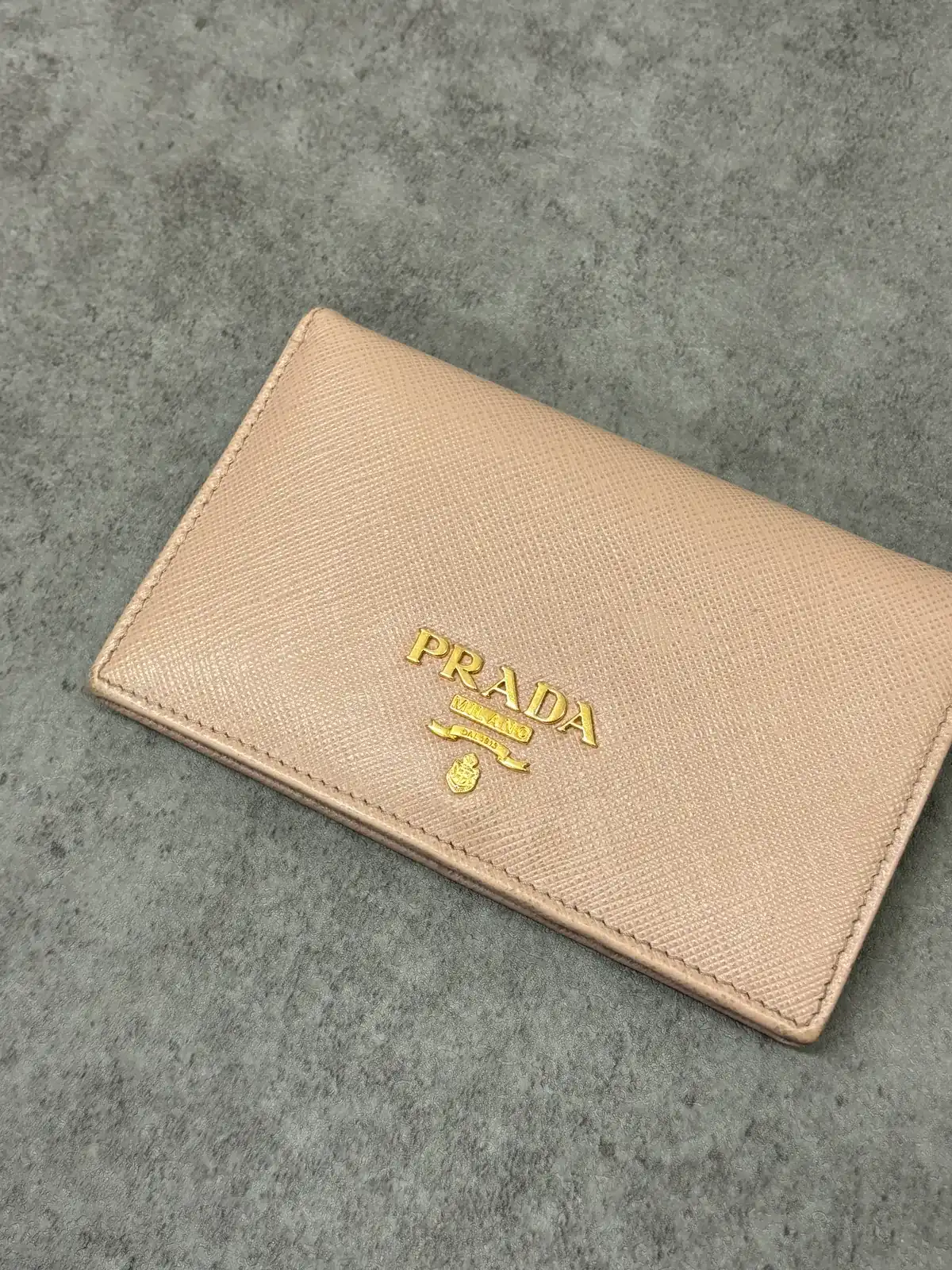 프라다 반지갑 로고도금 after 9