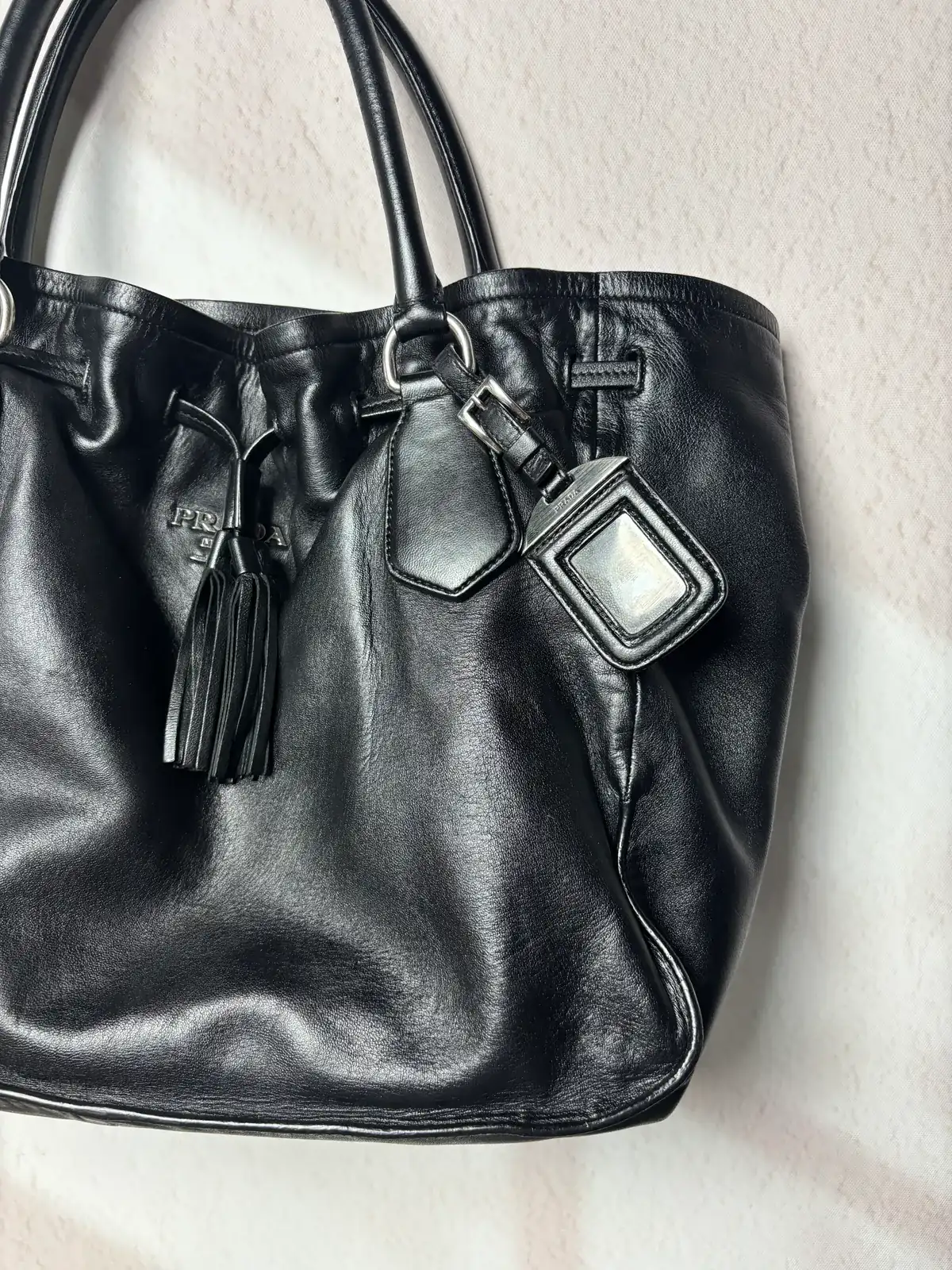 프라다 숄더백 블랙 복원염색, 유약 after 21