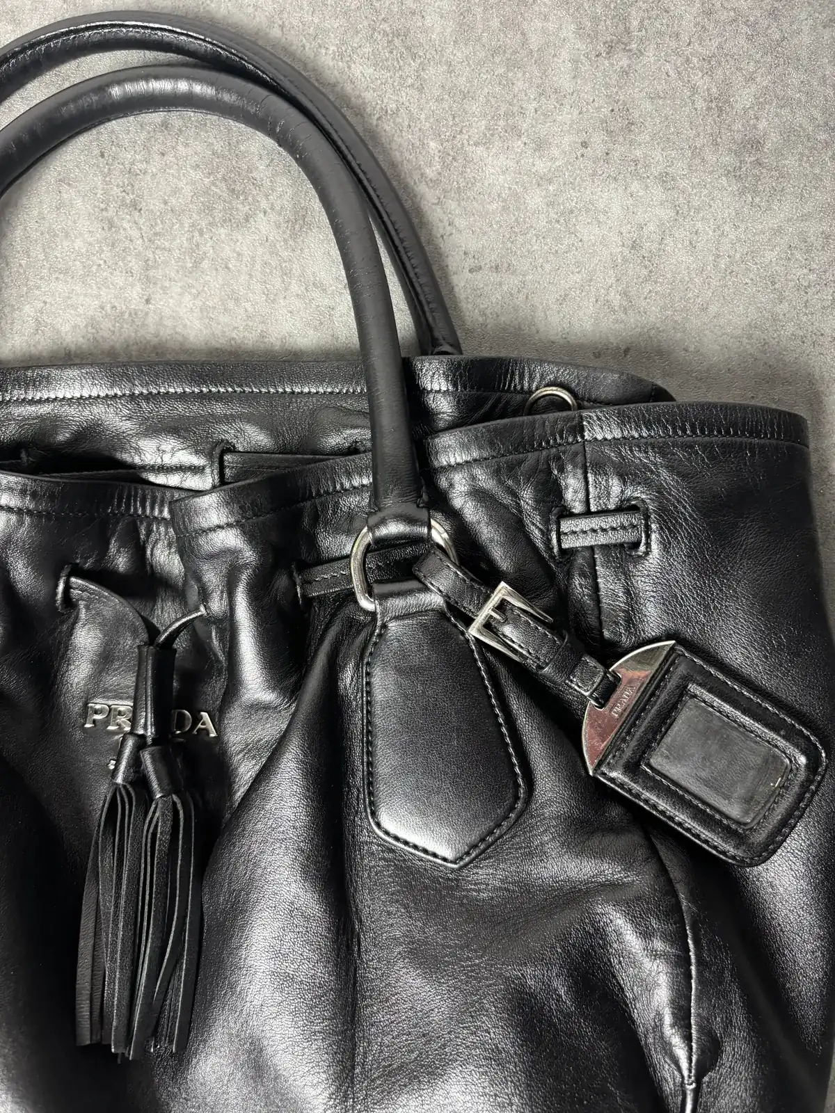프라다 숄더백 블랙 복원염색, 유약 after 22