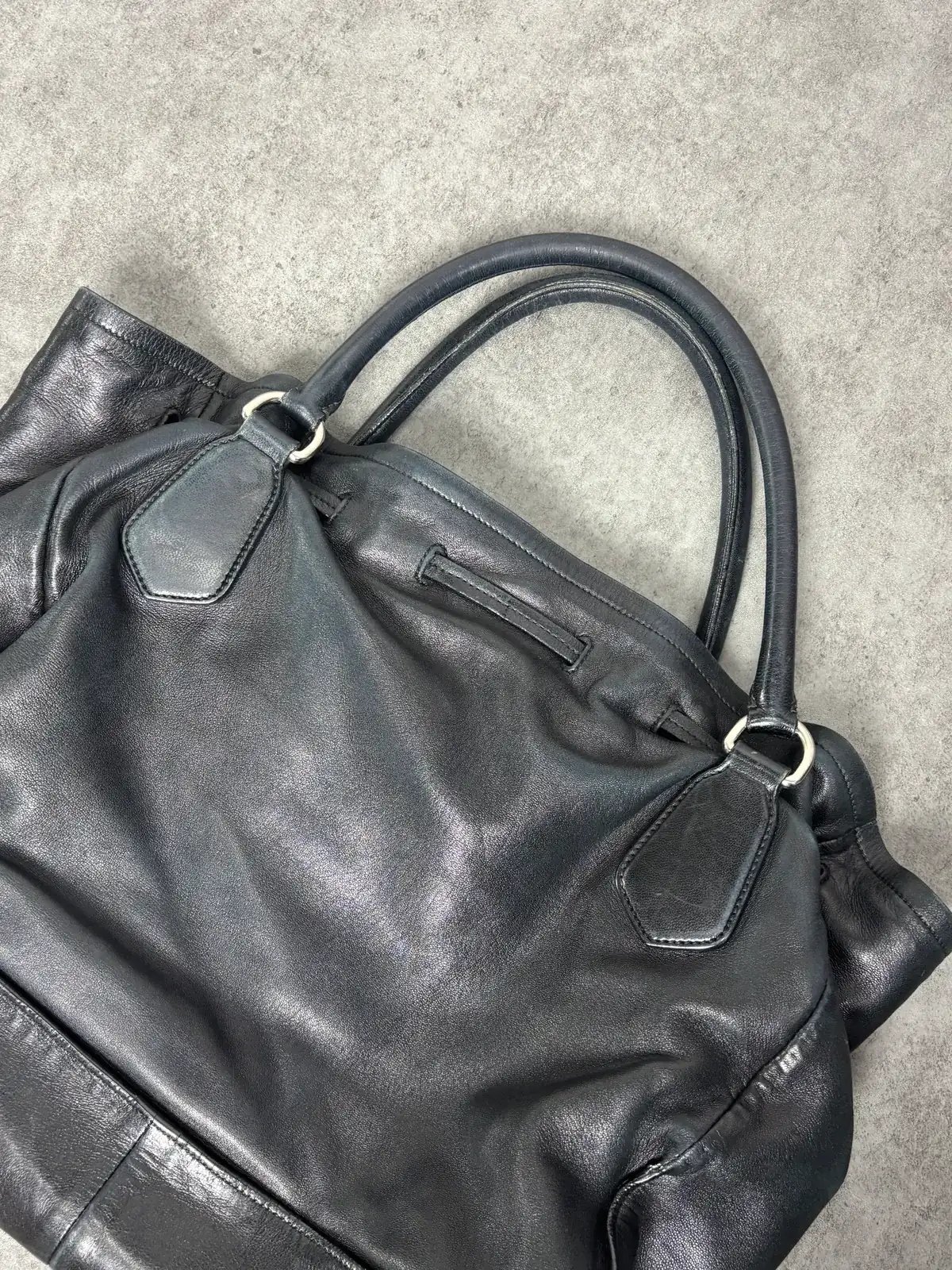 프라다 숄더백 블랙 복원염색, 유약 before 5