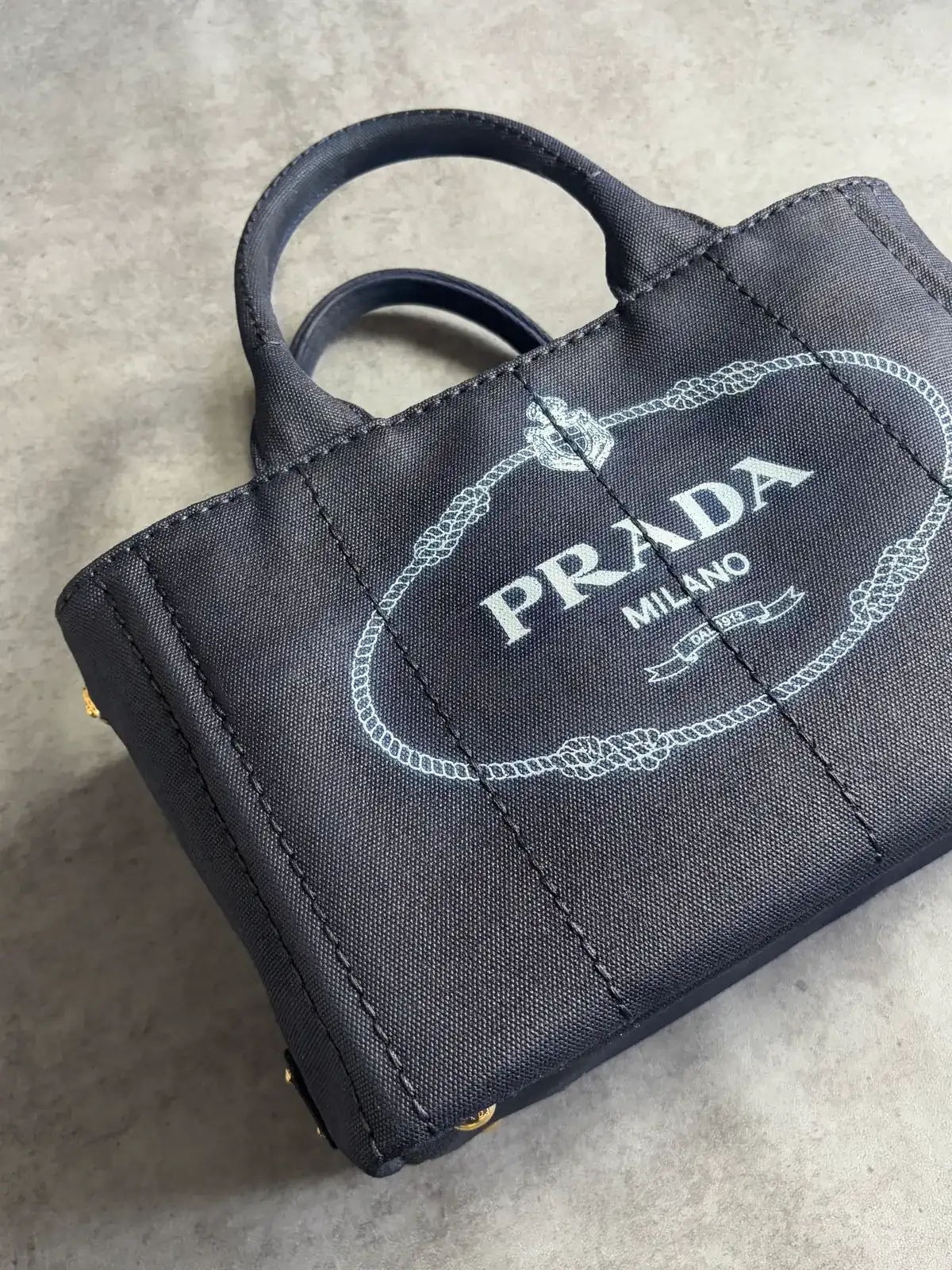 프라다 카나파백 진청염색 after 11