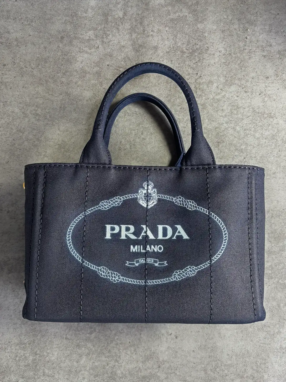 프라다 카나파백 진청염색 after 14