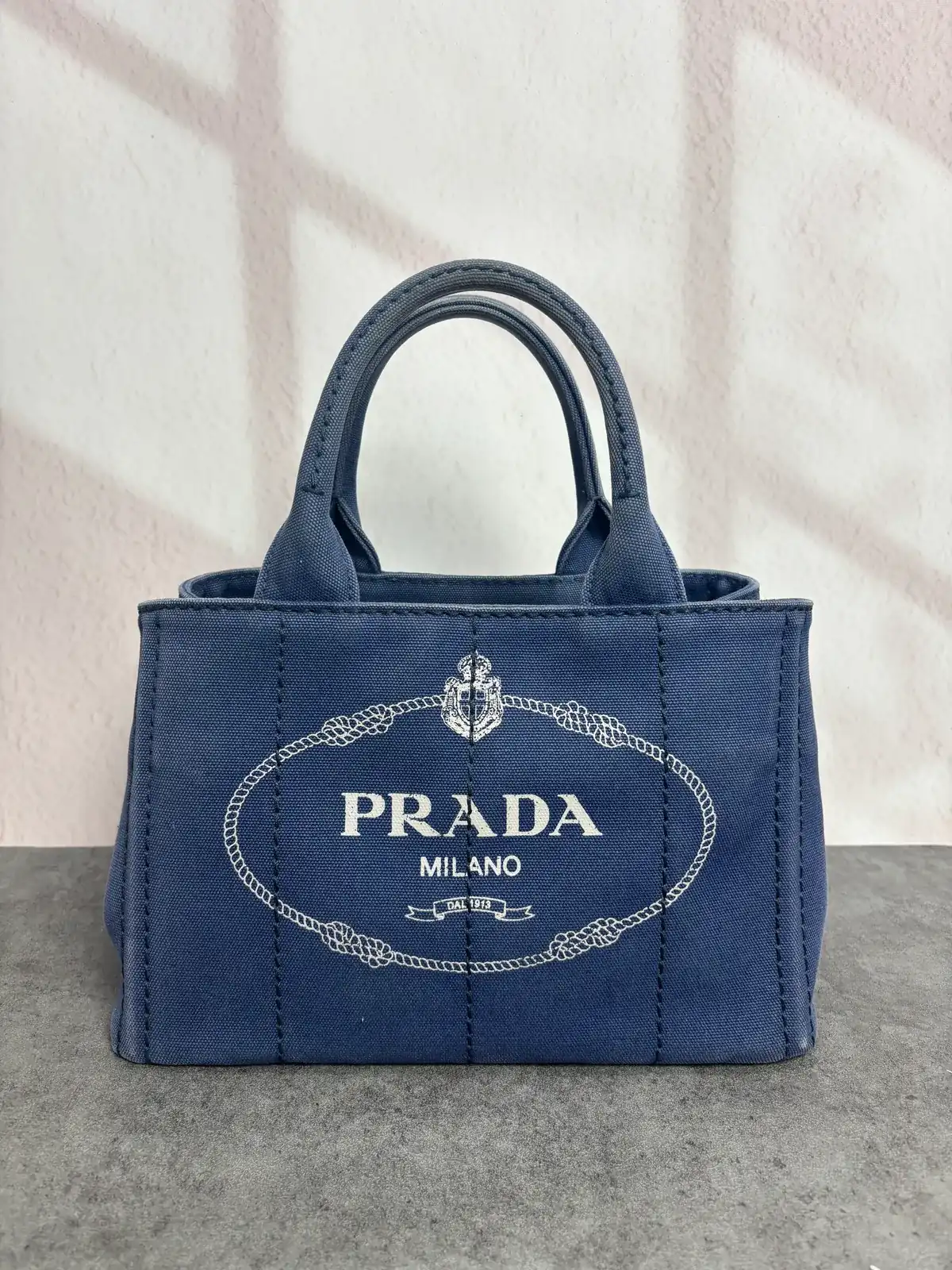 프라다 카나파백 진청염색 before 2