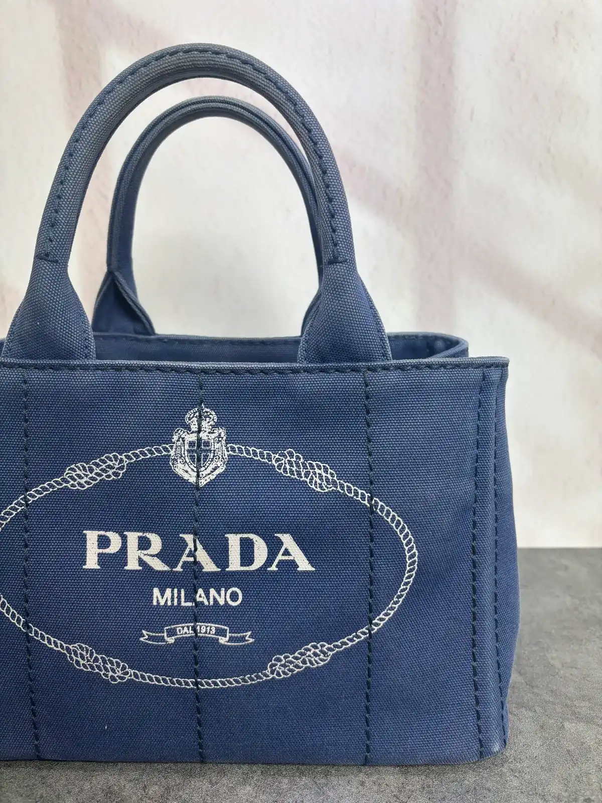 프라다 카나파백 진청염색 before 3