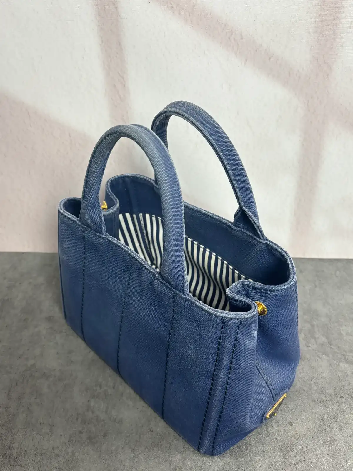 프라다 카나파백 진청염색 before 7