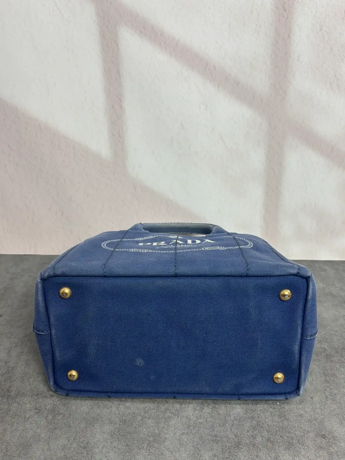 프라다 카나파백 진청염색 before 8